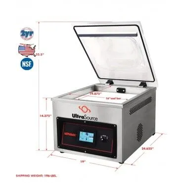 Ultravac 250 Dimensions