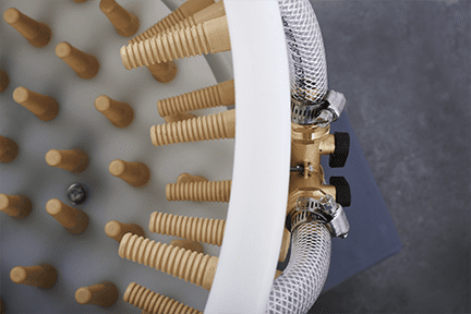 Featherman PRO - Chicken Plucker Machine valve top view