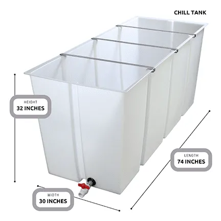 small scale poultry processing equipment chill tank
