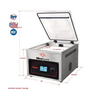 Ultravac 250 Dimensions