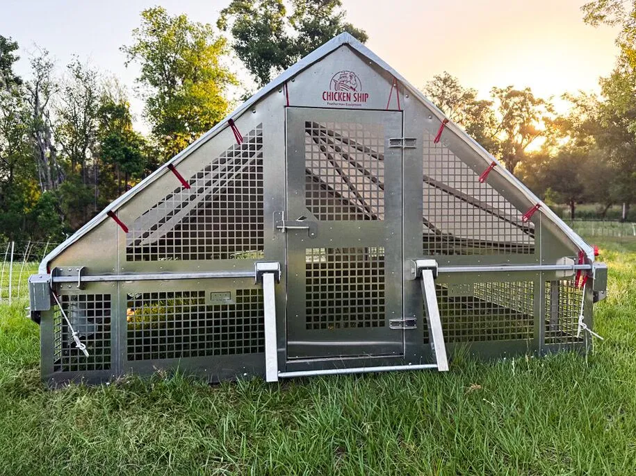 Featherman Chicken Ship 2.0 – 10×12 Portable Chicken Coop (PRE-ORDER ONLY)
