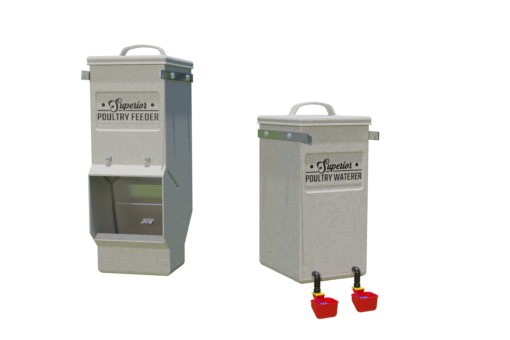 alumi-coop feeder and waterer