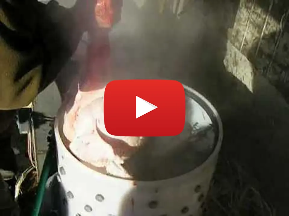 How to pluck turkeys with Featherman Pro Plucker - video thumbnail